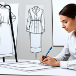 **

"A professional fashion designer, fully clothed in appropriate attire, sketching a new dress design at a bright studio. Modest clothing, safe for work, perfect anatomy, natural proportions, family-friendly, high quality."

**